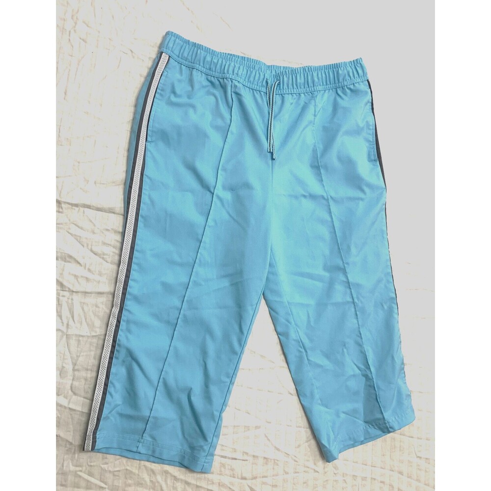 SJB ACTIVE WOMENS ATHLETIC CAPRIS PANTS SIZE L PETITE